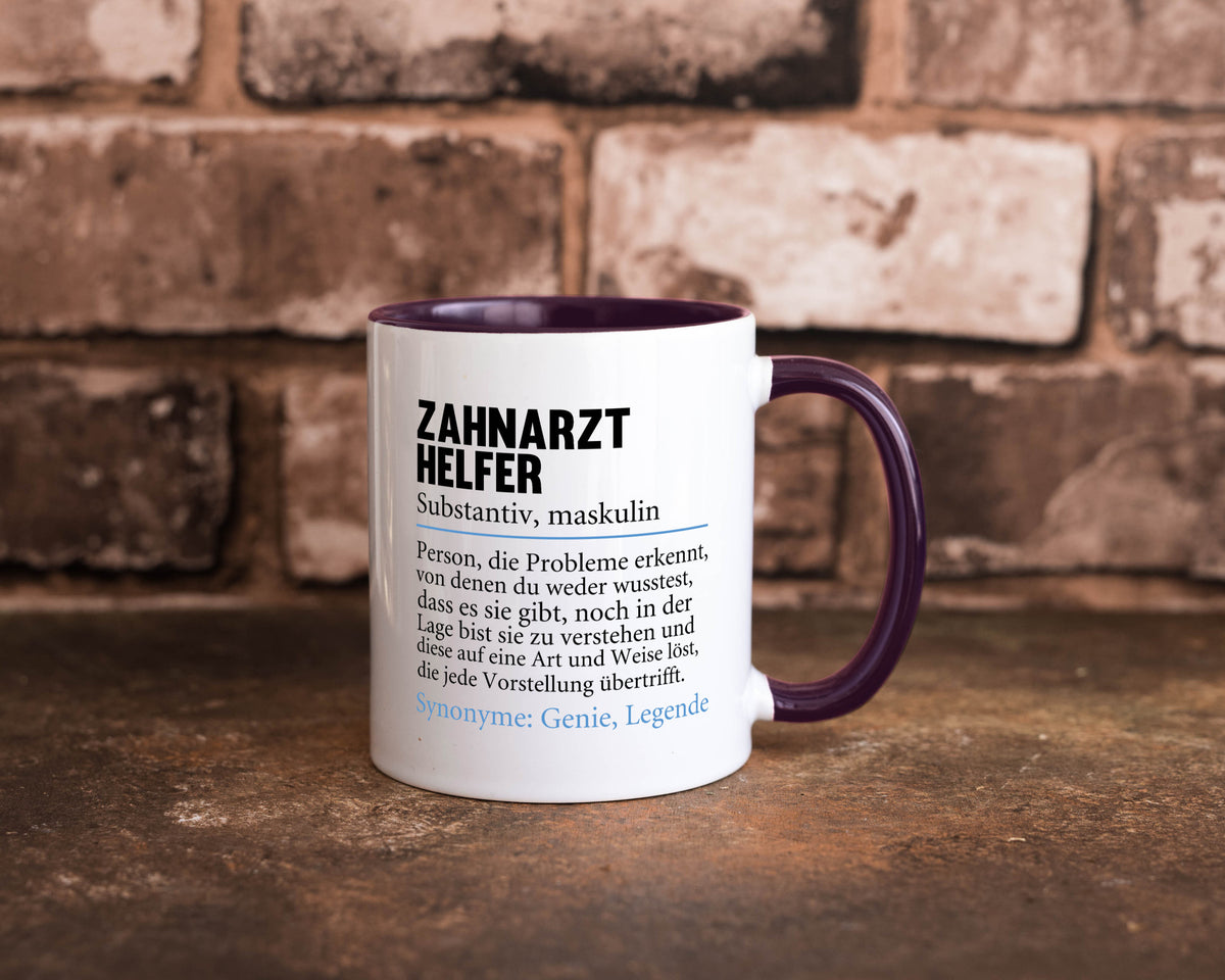 Zahnarzthelfer | Spruch Humor Zahnmedizin Geschenkidee Tasse