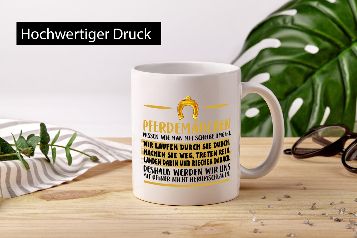 Pferdemädchen | Reiterin Tasse Pferdebesitzerin Geschenk Humor Geschenkidee