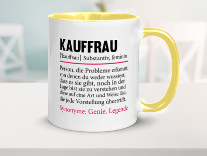 Kauffrau | Humor Spruch Definition Kauffrauen Geschenkidee Tasse