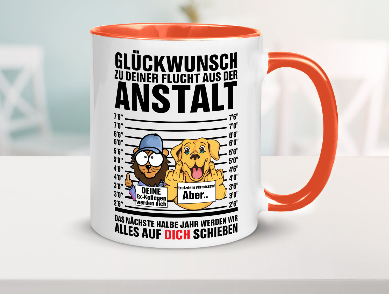 Glückwunsch zu deiner Flucht | Abschiedgeschenk v3 Geschenk Humor Geschenkidee