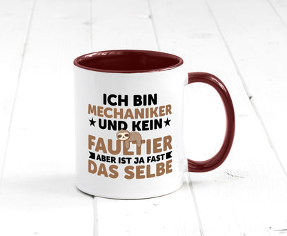 Ich bin kein Faultier: Mechaniker | KFZ Werkstatt Humor Tierliebhaber