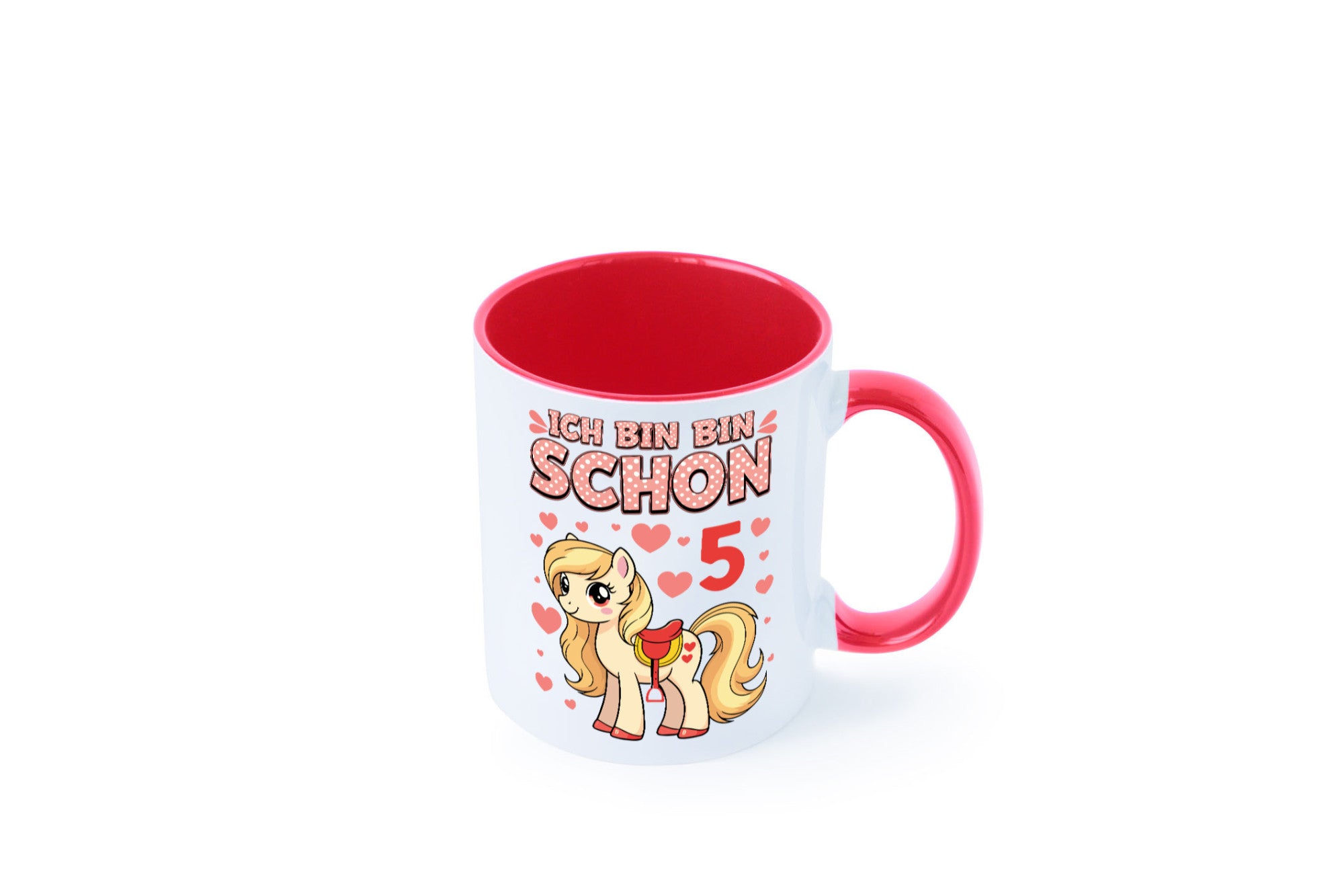 5. Geburtstag | 5 Jahre Mädchen Reiten Pony Humor Geschenkidee Tasse