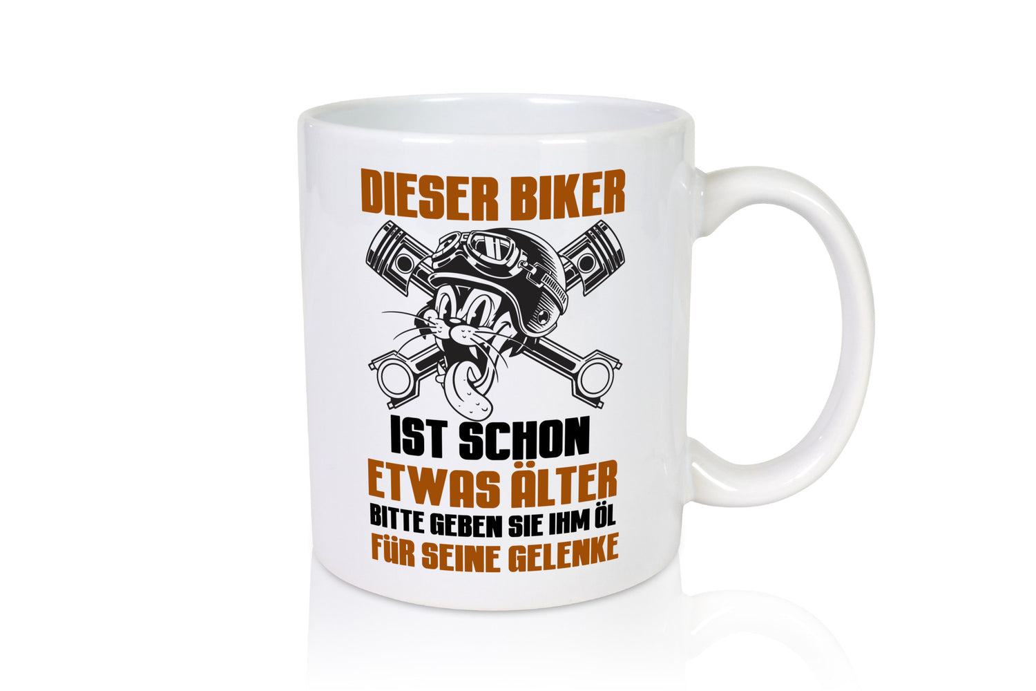 Dieser Biker ist schon älter | öl für die gelenke Geschenkidee Humor Tasse