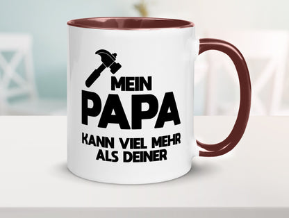 Mein papa kann viel mehr als deiner | Bester lustiger Spruch Geschenk Humor