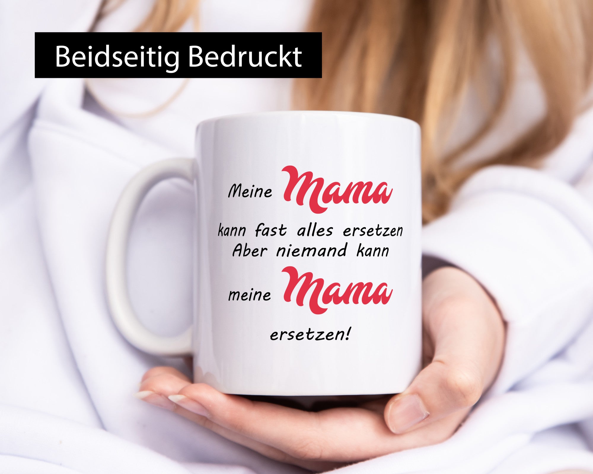 Mama kann fast alles ersetzen | ist die Beste lustiger Spruch Geschenk Familie