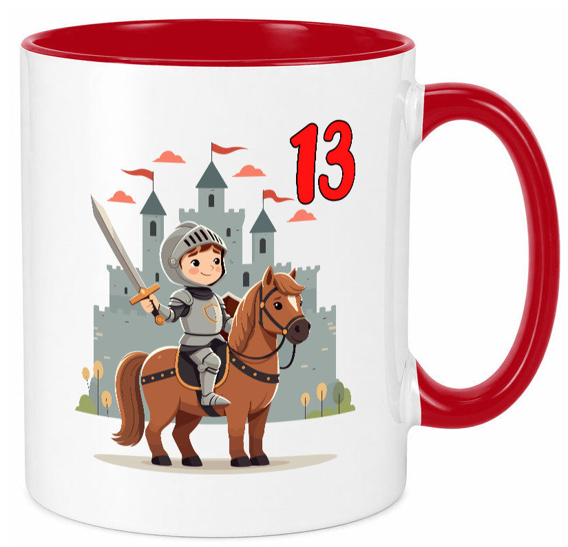 13. Geburtstag | 13 Jahre Ritter Junge Schloss Geschenkidee Humor Tasse
