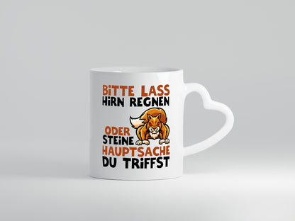 Hirn regen lassen lustiger Spruch Geschenk Humor Geschenkidee Tasse