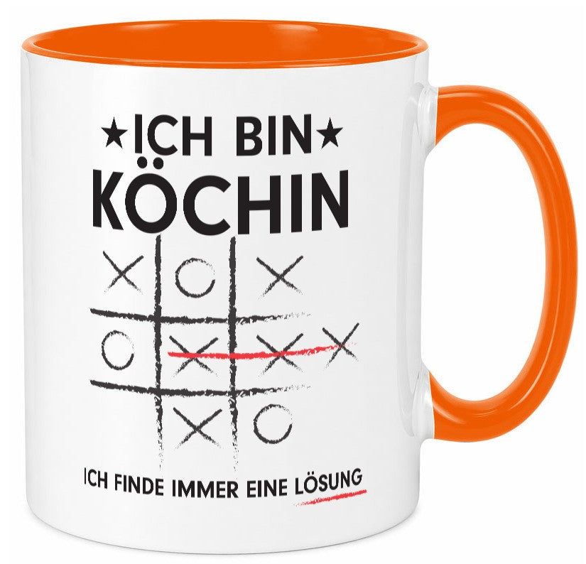 Löse Probleme: Köchin | Chefköchin Chefkoch lustig Arbeit Kollegen Büro Tasse