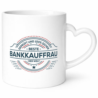 Geprüft und sicher: Bankkauffrau | Kauffrau Bank Kaufleute lustig Humor