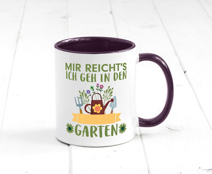 Ich geh in den Garten | Gärtner Tasse Gartenarbeit Humor Arbeit Kollegen Büro