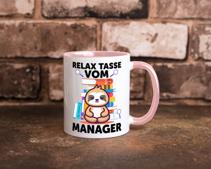 Relax Tasse: Manager | Management lustig Humor Geschenkidee Geschenk Tasse