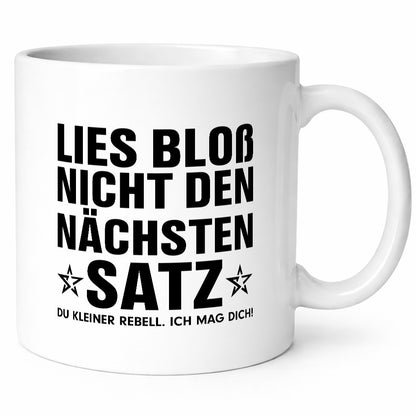 Du kleiner Rebell | Witz Tasse Jugendliche Teenager lustiger Spruch Geschenk