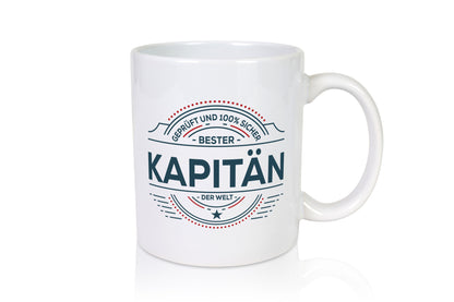 Geprüft und sicher: Kapitän | Schiffskapitän Schiff lustiger Spruch Geschenk
