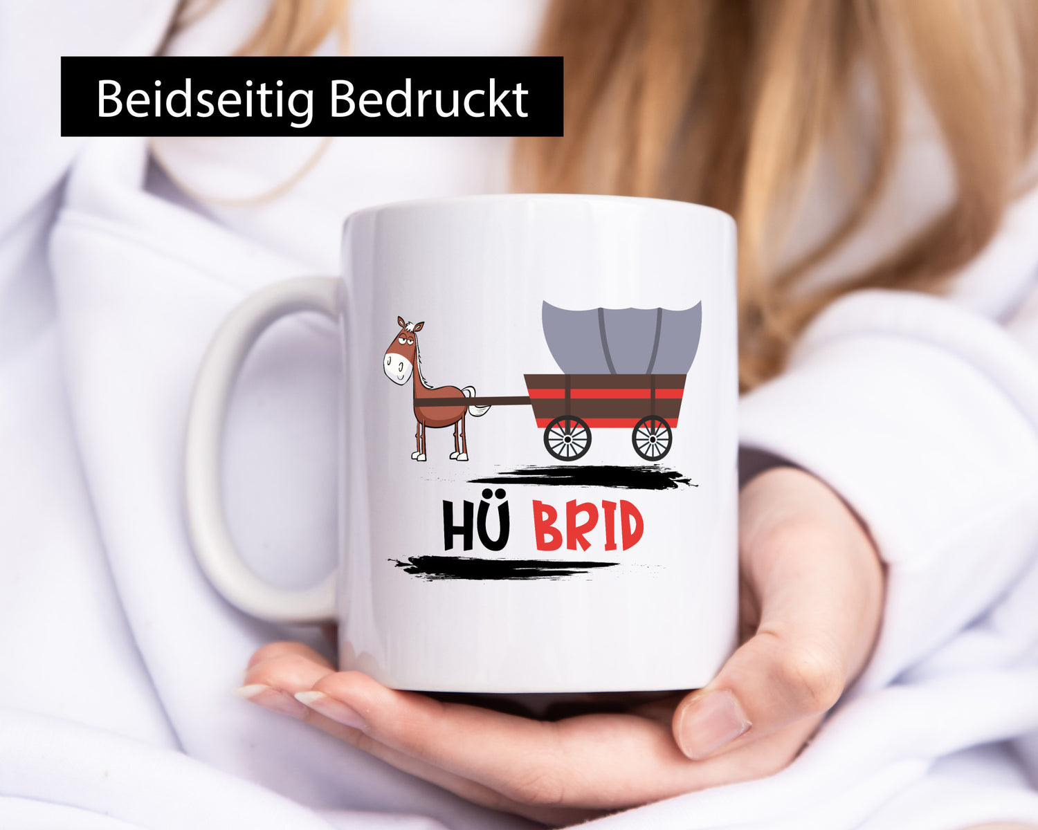 Hü Brid | Auto Autoliebhaber Pferdewagen lustiger Spruch Geschenk Humor
