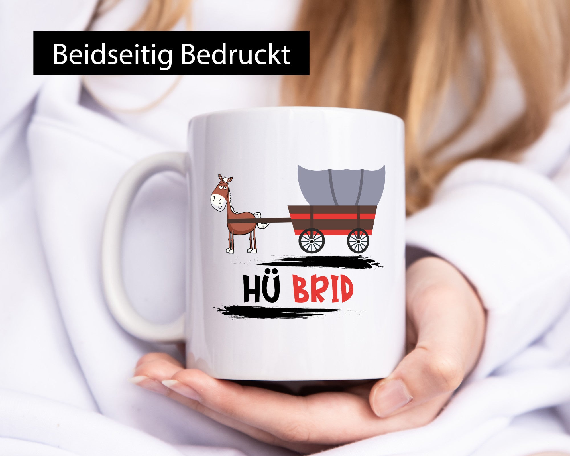 Hü Brid | Auto Autoliebhaber Pferdewagen lustiger Spruch Geschenk Humor