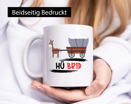 Hü Brid | Auto Autoliebhaber Pferdewagen lustiger Spruch Geschenk Humor