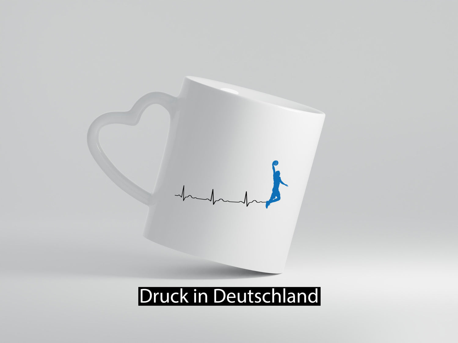 Herzschlag Basketball | Motiv Sport Ballsport Humor Geschenkidee Tasse