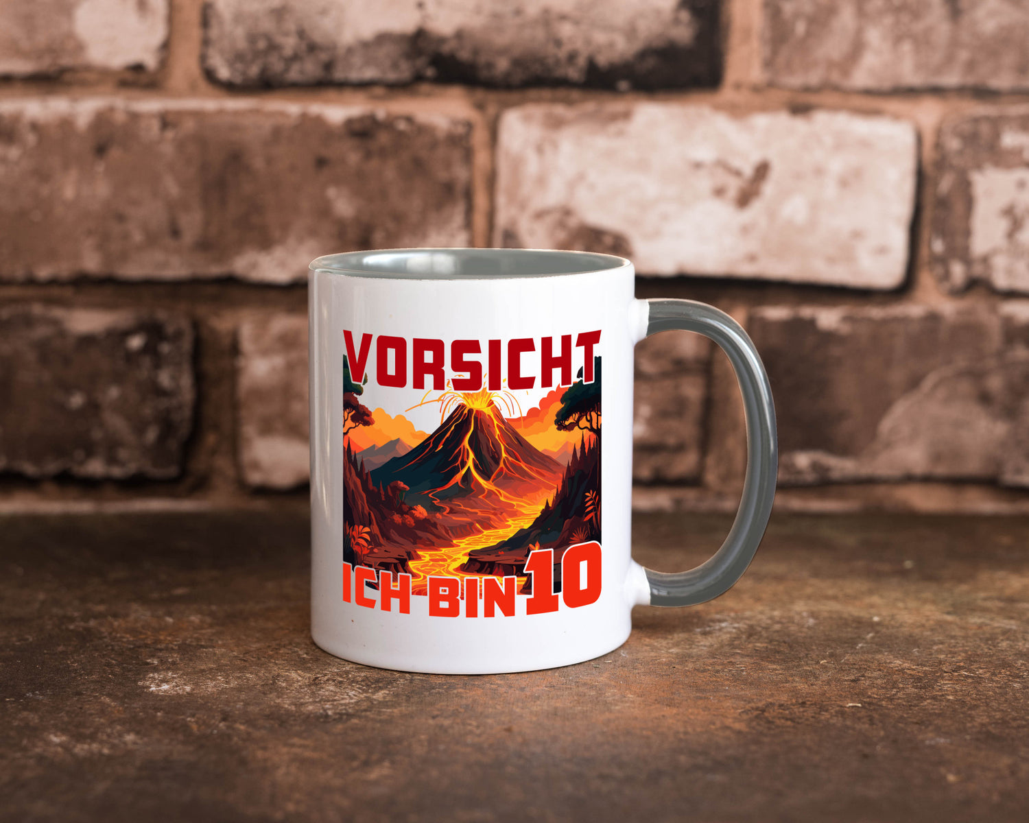 10. Geburtstag | 10 Jahre Vulkanausbruch Vulkan Humor Geschenkidee Tasse