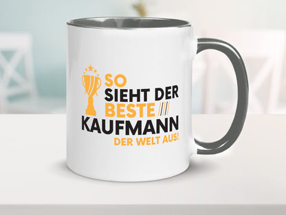 Der Weltbeste Kaufmann Kaufmänner lustig Humor Geschenkidee Geschenk Tasse
