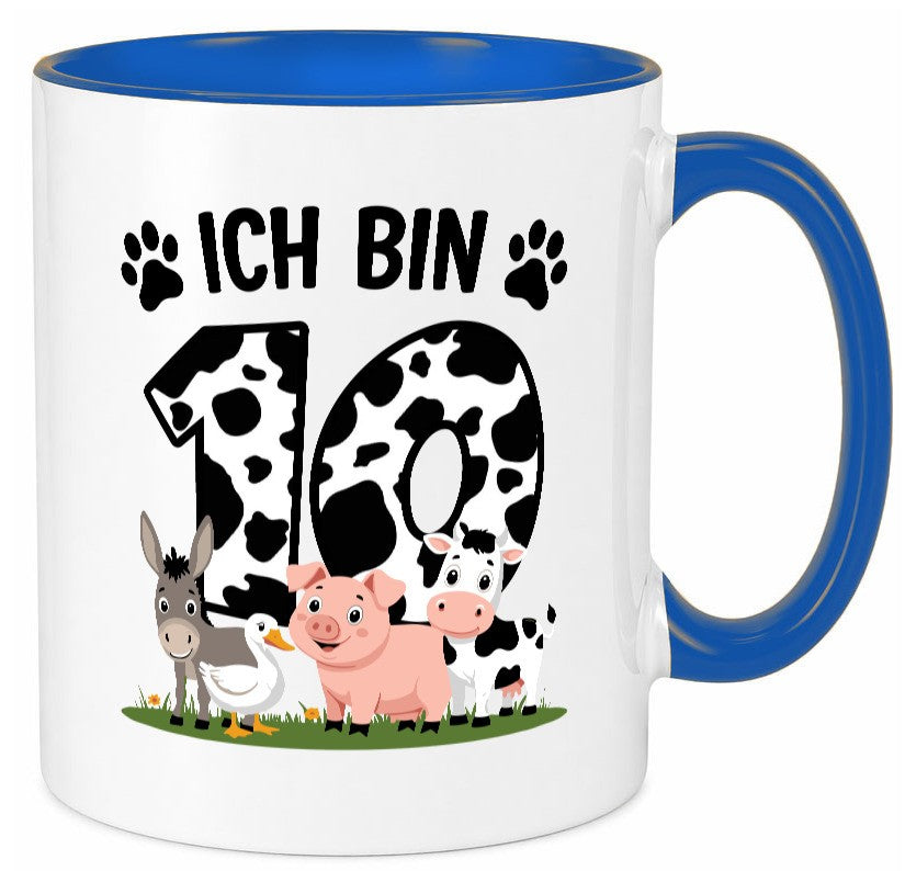 10 Geburtstag | Jahre Farmer Kind lustiger Spruch Geschenk Geschenkidee Tasse
