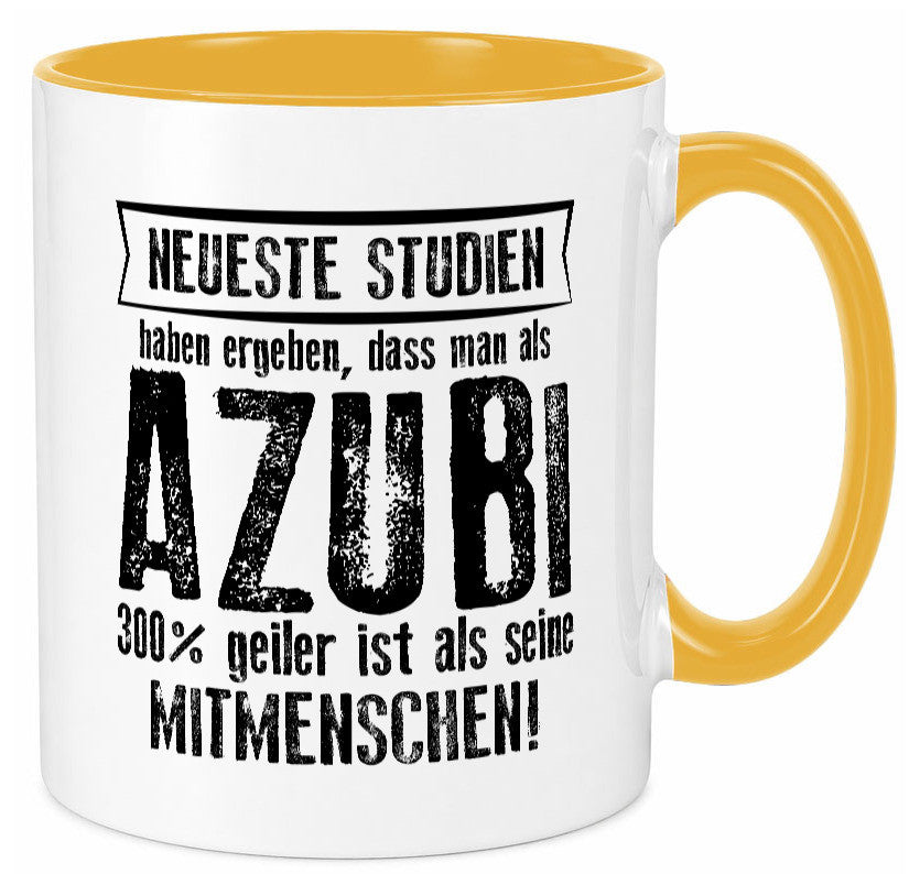 Neuste Studien: Azubi | Ausbildung Lehre Lehrling lustig Humor Geschenkidee Tasse