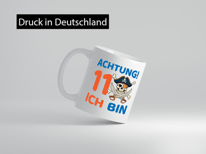 11. Geburtstag | 11 Jahre Pirat lustig Geschenkidee Geschenk Tasse