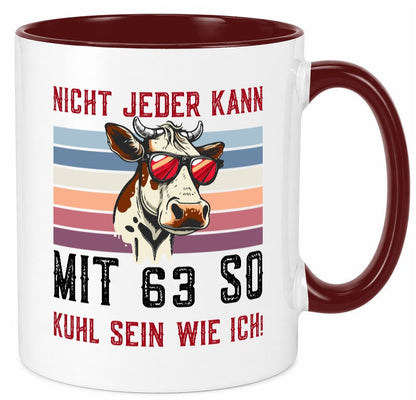 Mit 63 so gut aussehen | 63. Geburtstag Landwirt Bauer v2 lustiger Spruch Tasse