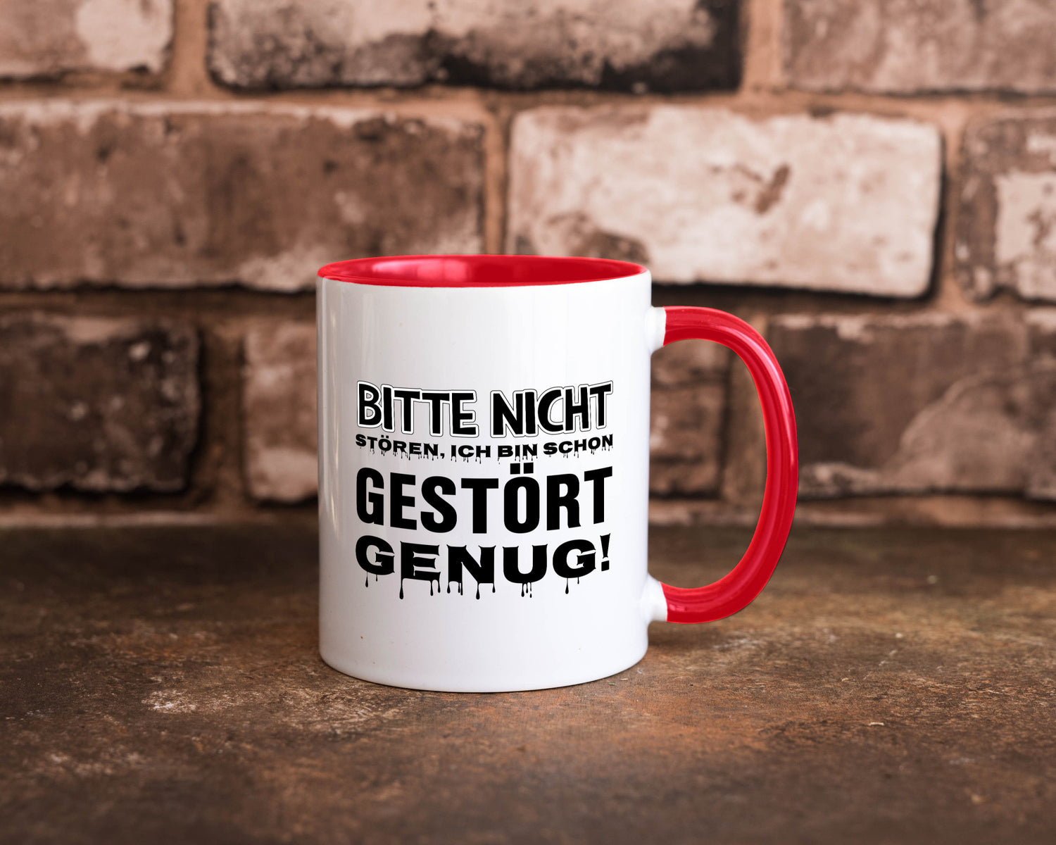 Ich bin schon gestört lustiger Spruch Geschenk Humor Geschenkidee Tasse