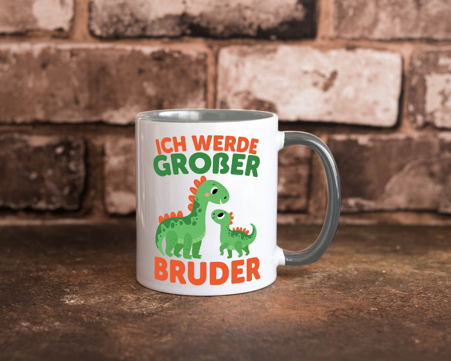 Ich werde Großer Bruder | Dino Brudersaurus lustig Humor Geschenkidee Geschenk