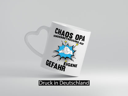 Chaos Opa | Kinderbetreung auf eigene Gefahr lustig Familie Geschenkidee