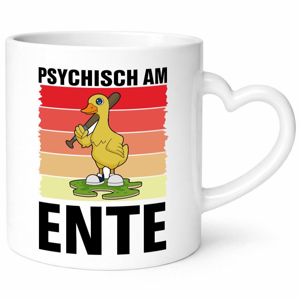 Psychisch am Ente | mit Baseball schläger Sunset v2 lustig Humor Geschenkidee