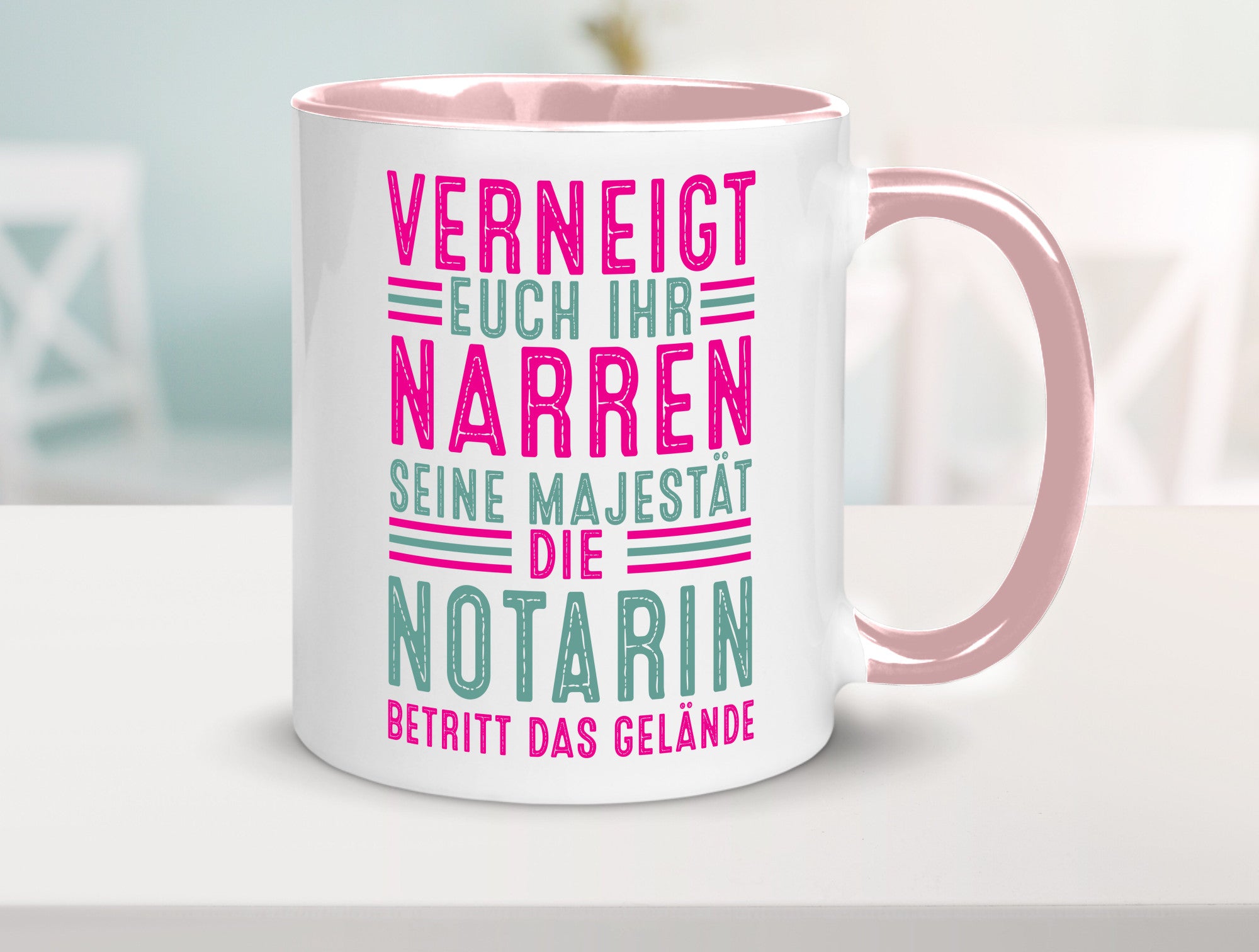 Verneigt euch: Notarin | Juristin lustig Humor Geschenkidee Geschenk Tasse
