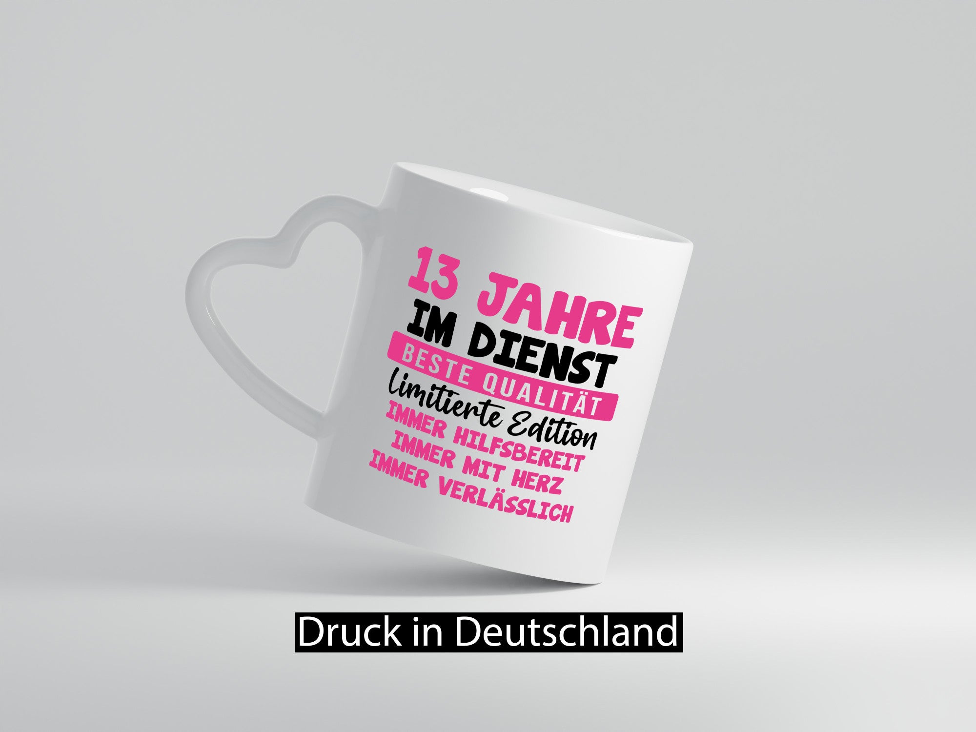 13 Jahre im Dienst | Jubiläum Arbeit v10 lustiger Spruch Geschenk Kollegen Büro