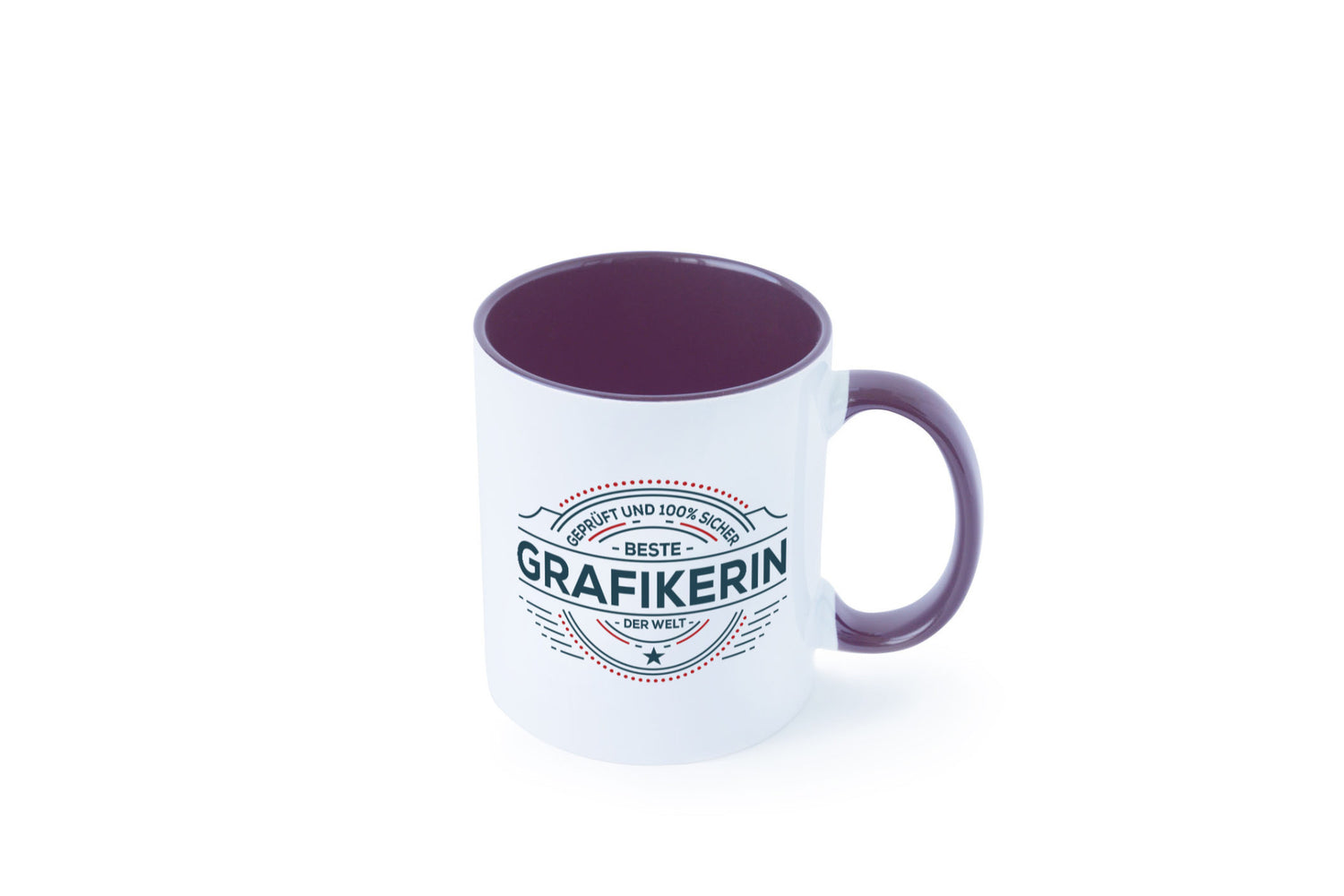 Geprüft und sicher: Grafikerin | Grafik Design Humor Geschenkidee Tasse