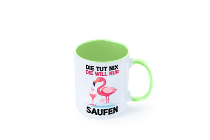 Die tut nix will nur Saufen | Flamingo Alkohol v2 Geschenk Humor Geschenkidee