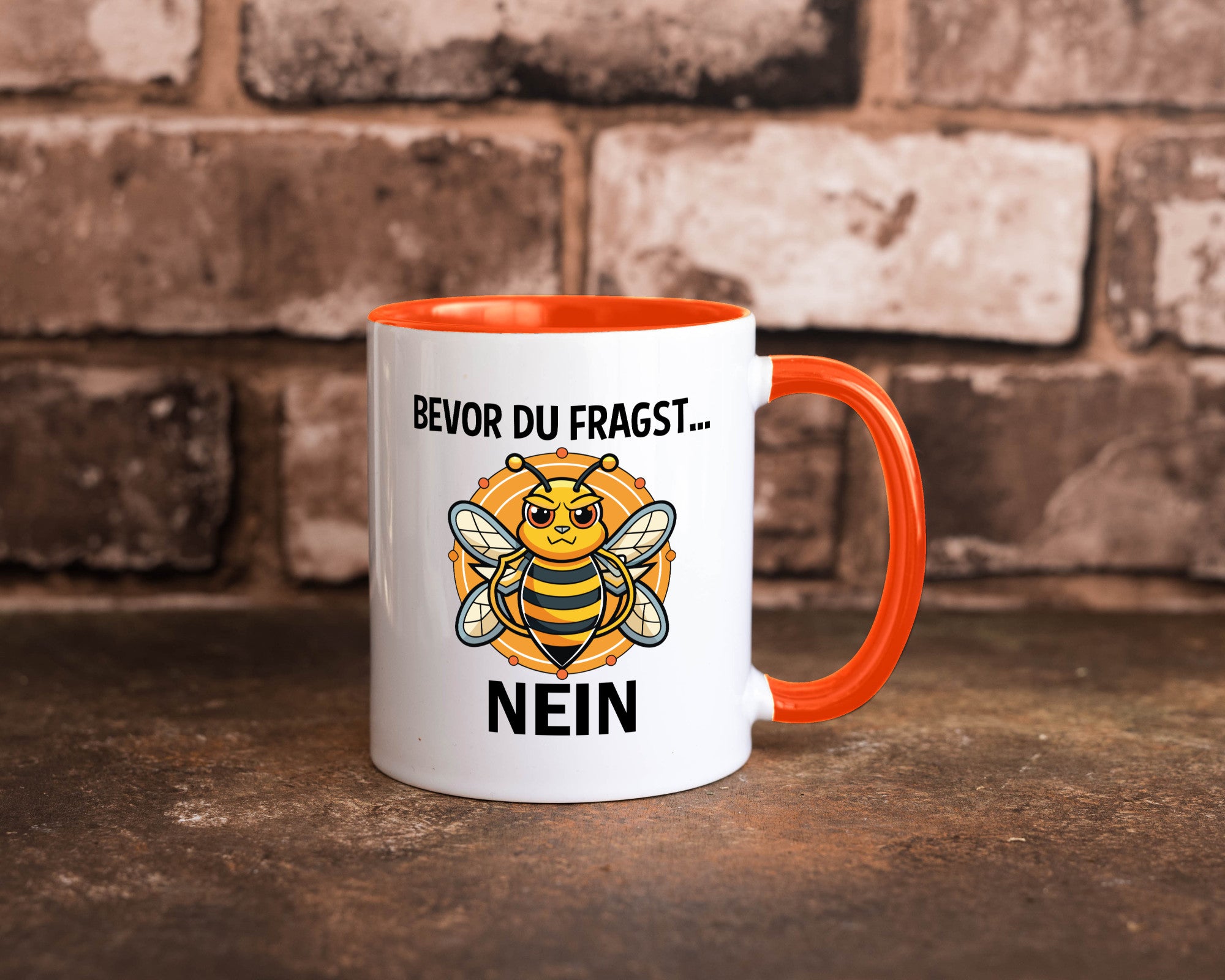 Bevor du fragst... Nein | Hummeln v2 lustig Humor Geschenkidee Geschenk Tasse