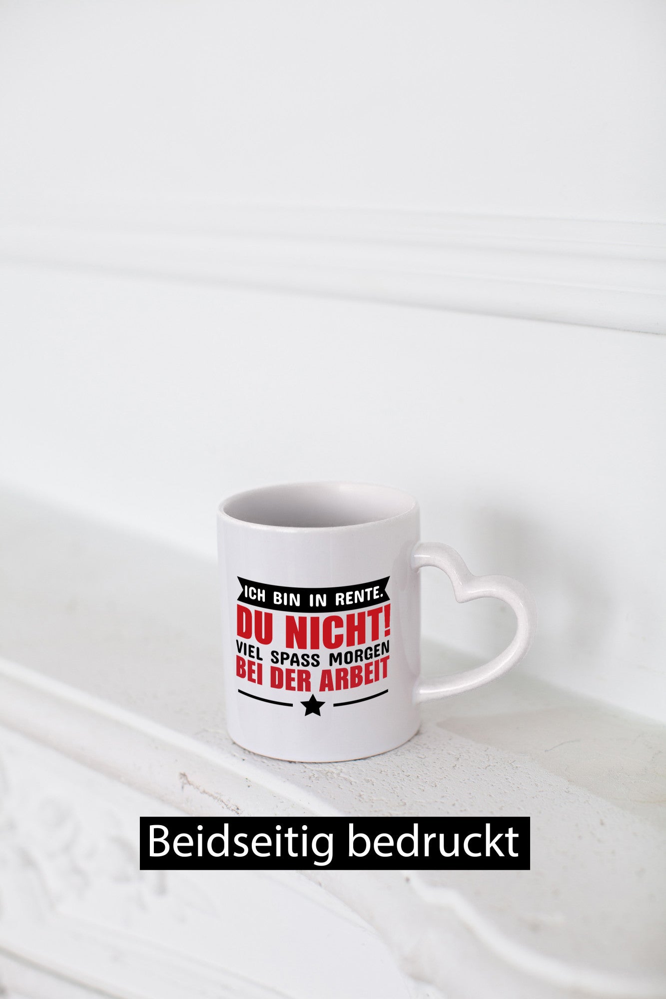 Ich bin in Rente v3 Geschenk Humor Geschenkidee lustiger Spruch Tasse