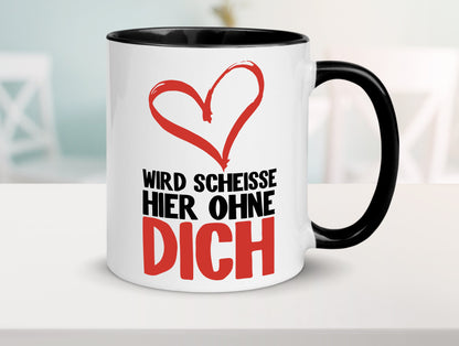 Wird Scheisse Geschenk Humor Geschenkidee lustiger Spruch Tasse