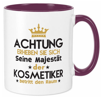 Seine Majestät Kosmetiker | Kosmetik Stylist Visagist Humor Geschenkidee Tasse