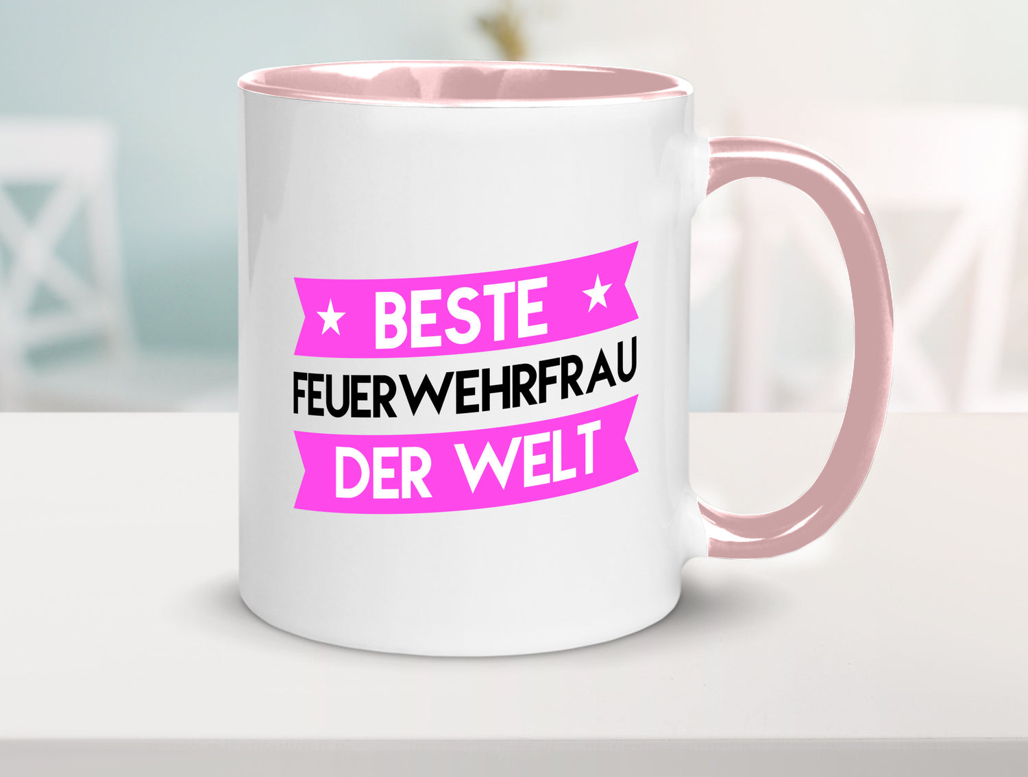 Bester Feuerwehrfrau | Feuerwehr lustig Humor Geschenkidee Geschenk Tasse