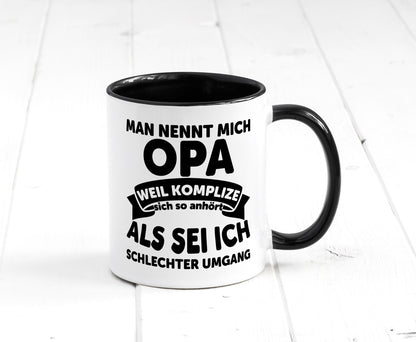 Nenn mich Opa, Komplize schlechter Umgang | Opa Witz Geschenk Familie
