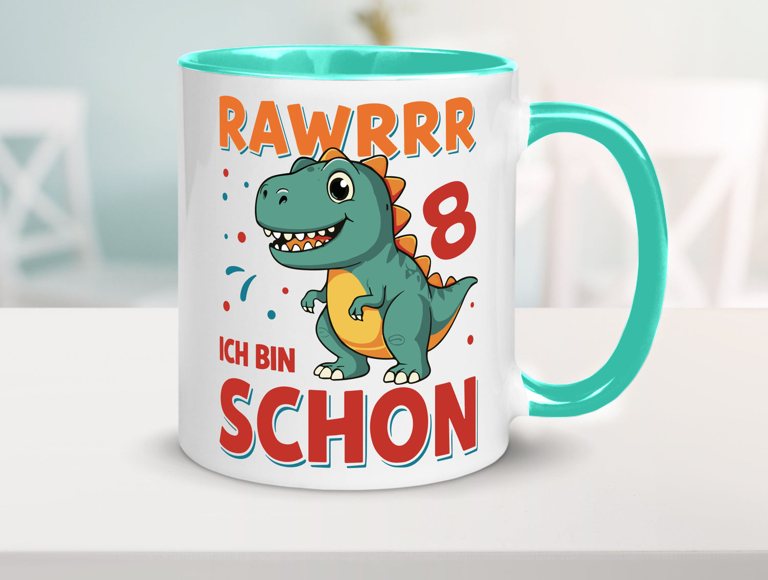 8. Geburtstag | 8 Jahre Raw ich bin schon T-Rex Geschenk Geschenkidee lustiger