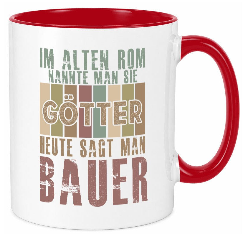 Heute sagt man: Bauer | Bauernhof Landwirtschaft Humor Geschenkidee Tasse