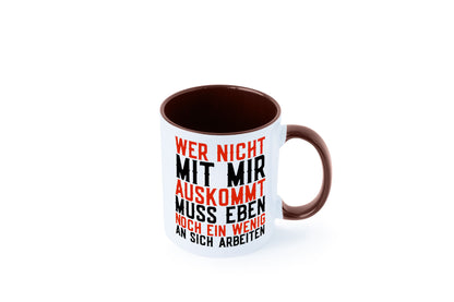 Wer nicht mit mir auskommt | Selbstbewusst witziger Spruch Geschenkidee Humor