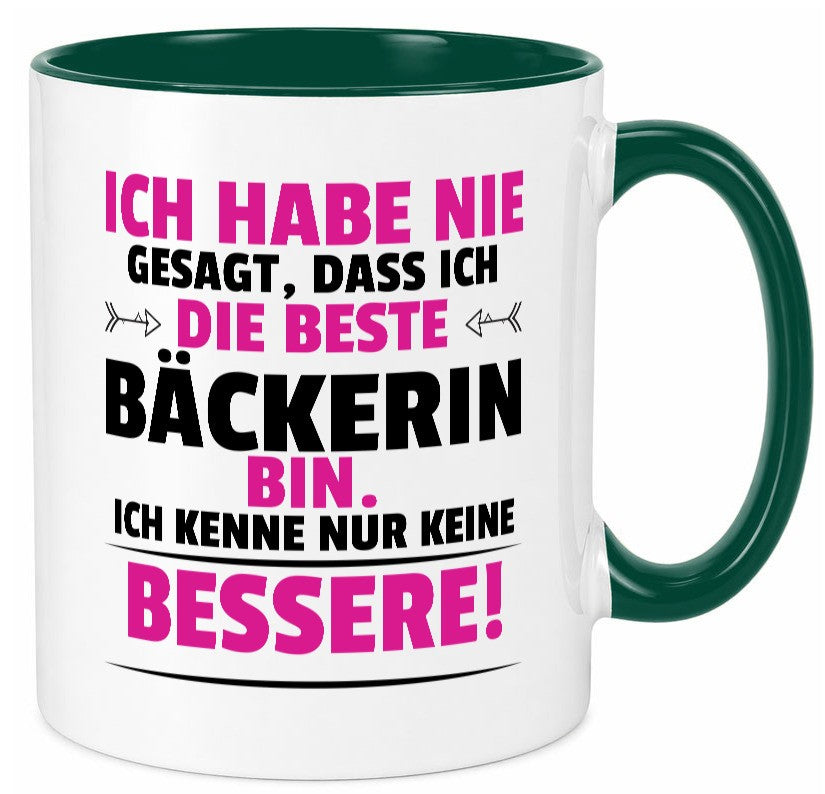 Die Beste Bäckerin | Bäckerei Frauen Backen lustig Humor Geschenkidee Geschenk Tasse