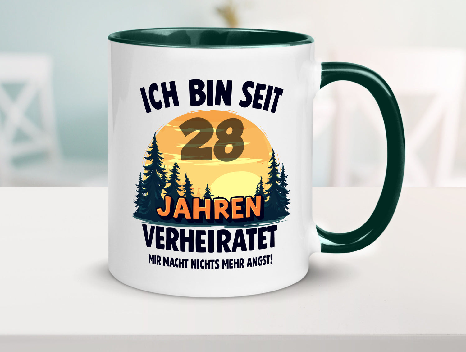 Ich bin Verheiratet | 28. Hochzeitstag Ehepaar v2 lustiger Spruch Geschenk