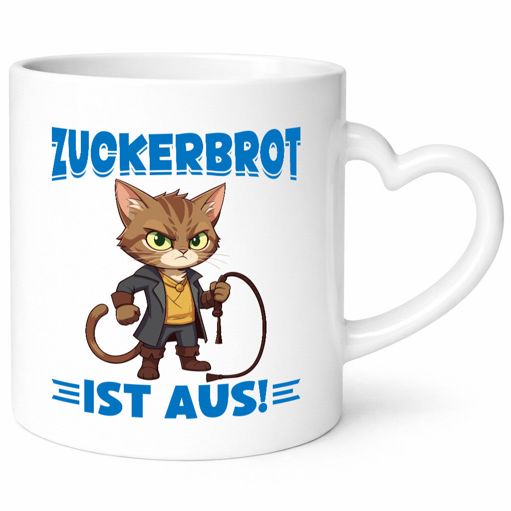 Zuckerbrot ist aus | Katze mit Peitsche Geschenk Tierliebhaber Humor lustiger