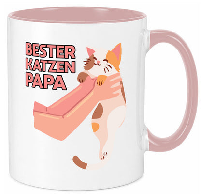 Bester Katzenpapa | Katze Gabel Geschenk Tierliebhaber Humor lustiger Spruch
