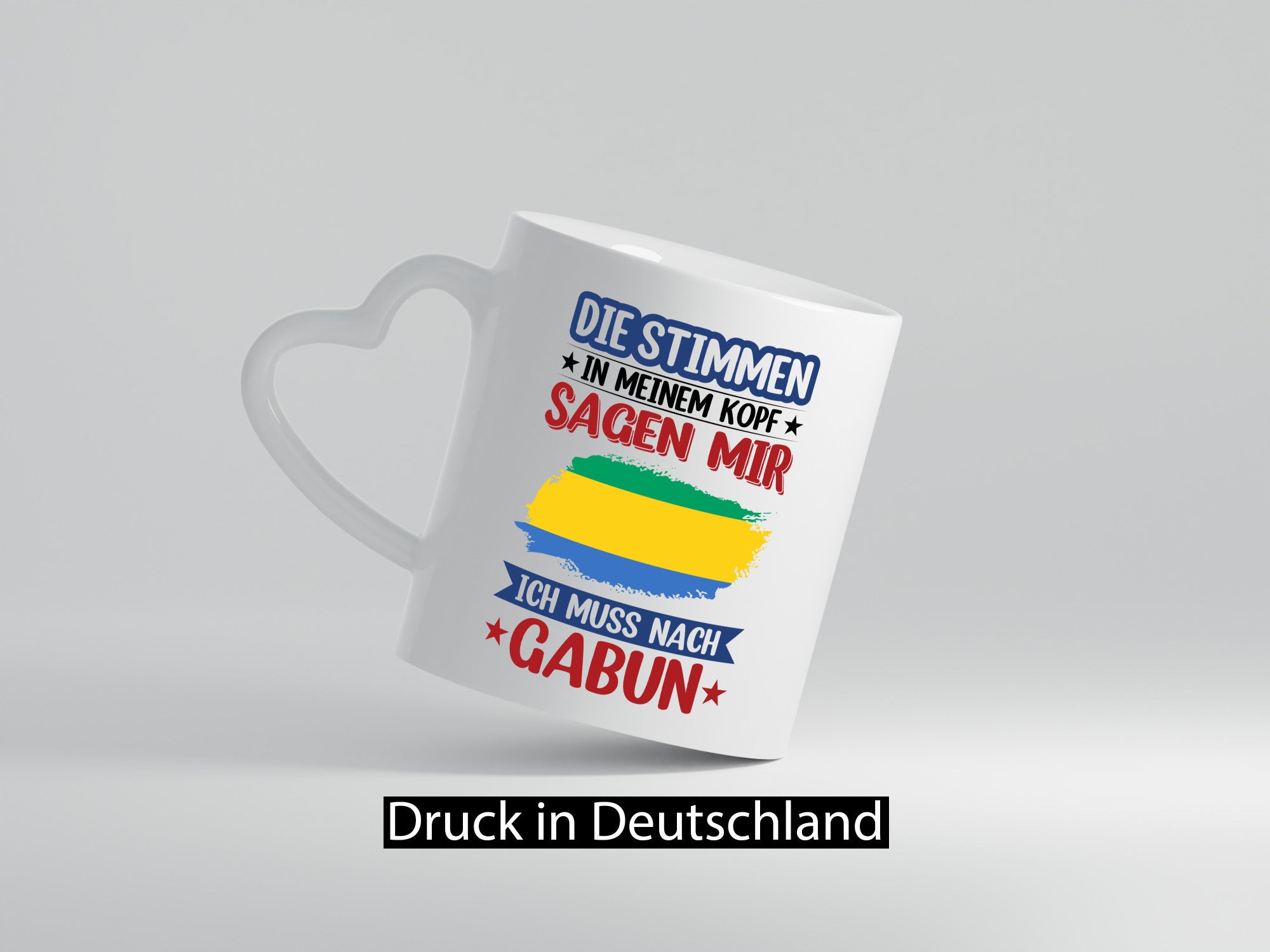 Gabun | Urlaub Stimmen in meinem Kopf Traumland lustiger Spruch Geschenk Humor