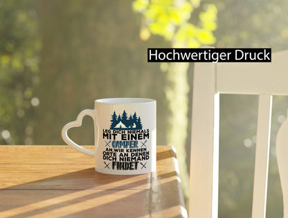 Camper Humor | Spruch Tasse Camping schwarzer Geschenk Geschenkidee lustiger